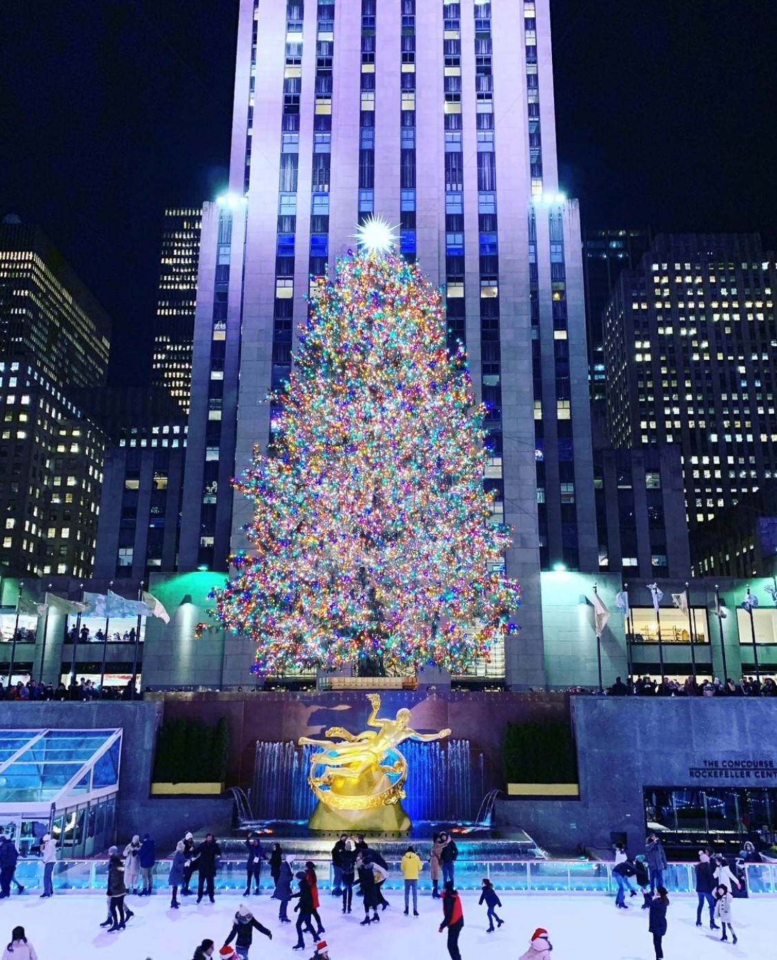The holidays in New York City with family